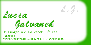 lucia galvanek business card